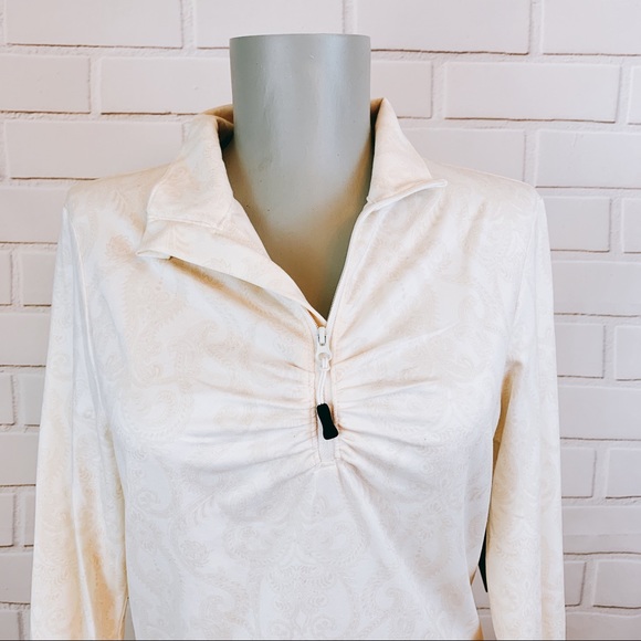 Eddie Bauer • Cream Activewear Pull-Over - Picture 3 of 8